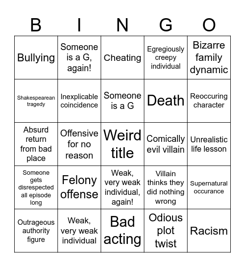 Tomorrow's Teachings Bingo Card