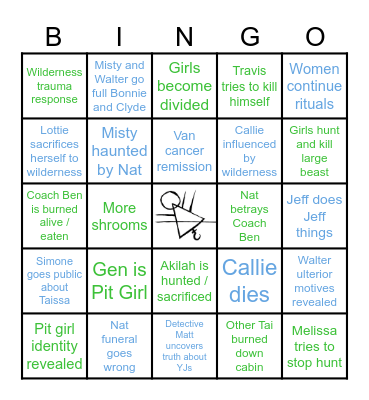 Yellowjackets S3 BINGO Card