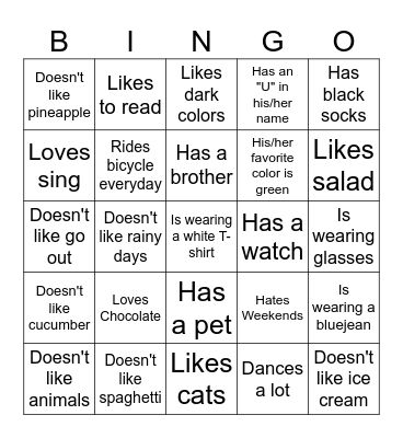 CIA Valentine's Day Bingo Card