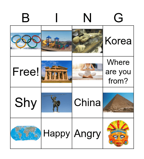 Alpha Bingo Card