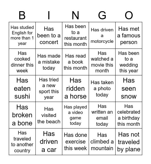 CIA Valentine's Day Bingo Card