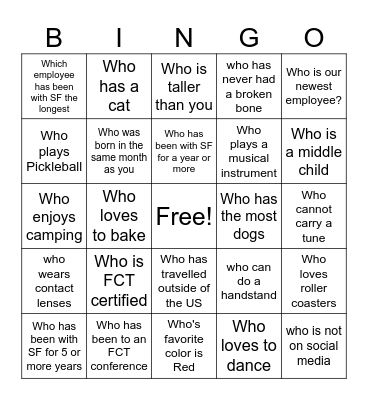 Saint Francis Team Arkansas Bingo Card