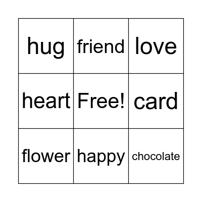 VALENTINE'S DAY Bingo Card