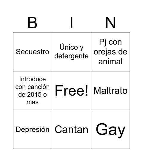Gacha bingo Card