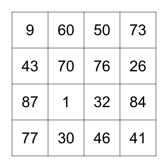 Incoterms Bingo Card