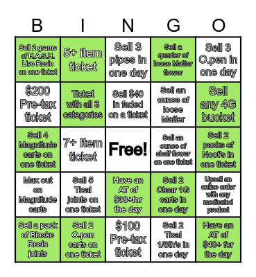 Canna-Bingo! Bingo Card