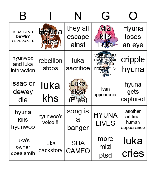 WEIGE ALNST PREDICTIONS Bingo Card
