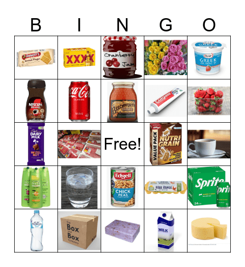 container bingo Card