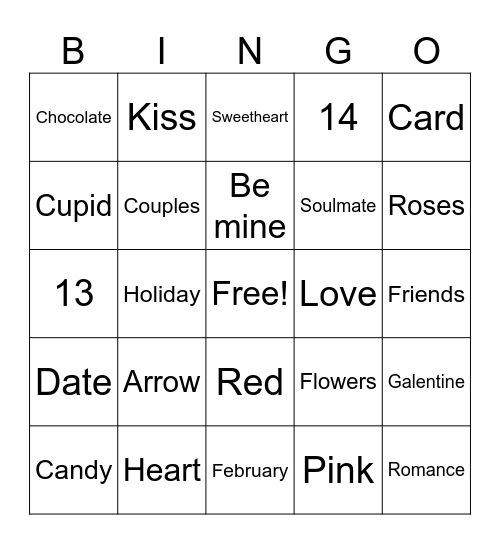 Galentine’s Day Bingo Card