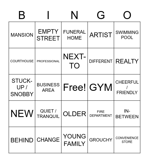 9.1, 9.2, 9.3 Review Bingo Card