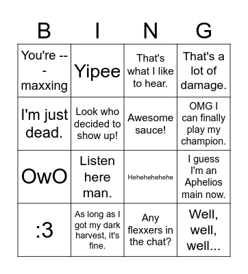 AX BINGO Card