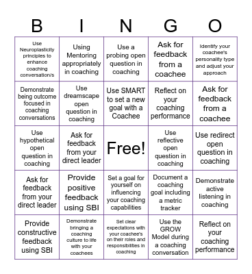 Fundamental - Empowered Coaching Bingo Card