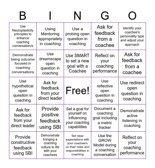 Fundamental - Empowered Coaching Bingo Card