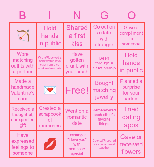 LOVE-OH BINGO Card