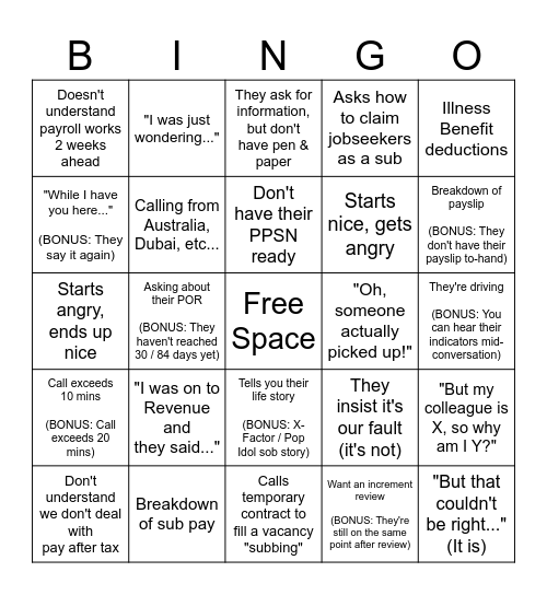 Bingo Card