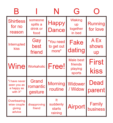 Valentine's Bingo Card