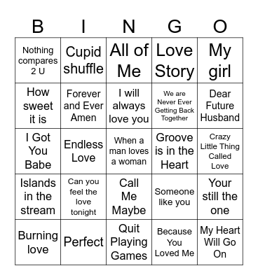PBJHS Valentines Bingo Card