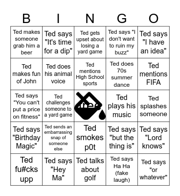 Ted Bingo Card