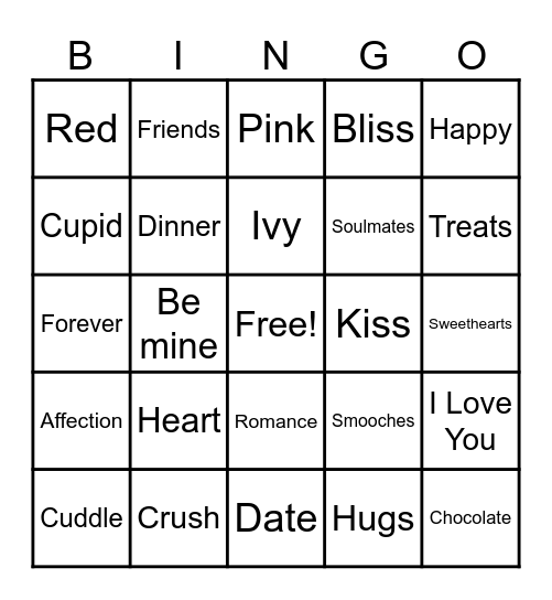 Happy Labentine's Day Bingo Card