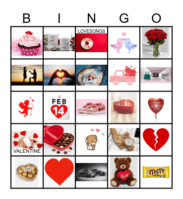 Valentine Bingo Card