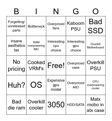 PCPP mistakes Bingo Card