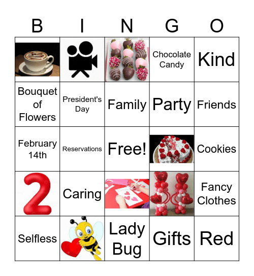 Valentine's Day Bingo Card