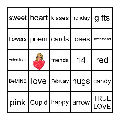 Valentines Day Bingo Card
