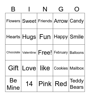 Valentines Day Bingo 2.0 Bingo Card