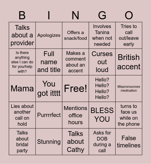 2.0 Bingo Card