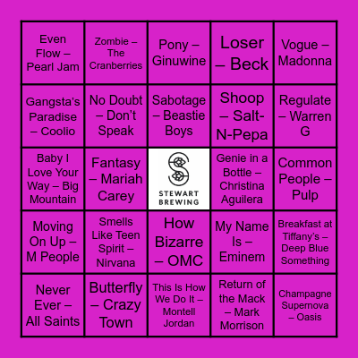 Stewart Brewing Round Bingo Card