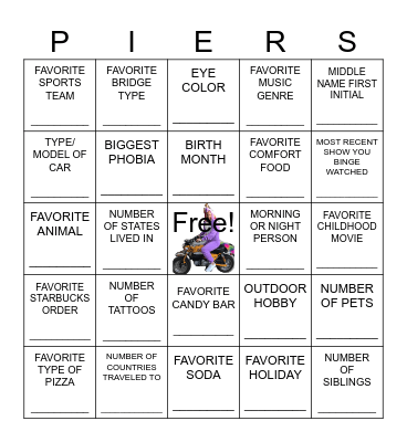FIND SOMEONE WITH THE SAME Bingo Card