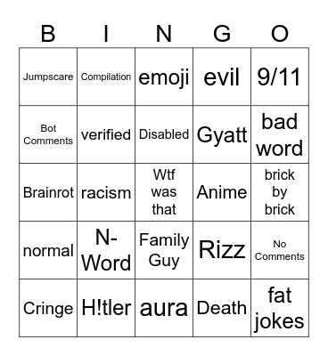 IG Reels Bingo Card