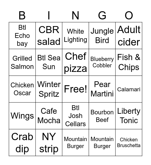 EATO Bingo Card