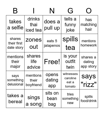 bingo galentine's bingo Card