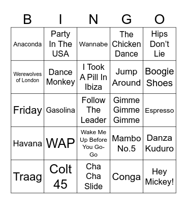 GREENGOS Bingo Card