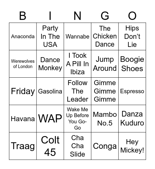 GREENGOS Bingo Card