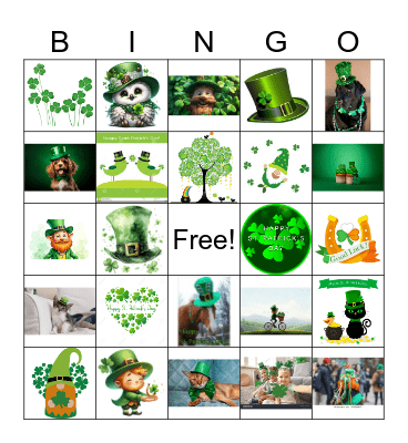 Happy Saint Patrick's Day Bingo Card