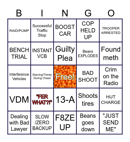 Bean-GO Card Bingo Card