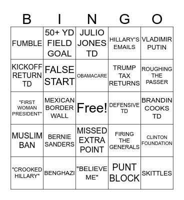 MONDAY SHOWDOWN Bingo Card