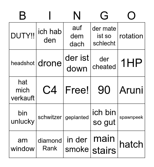 HACHIKO R6 Bingo Card