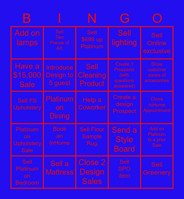 President's Day Bingo Card