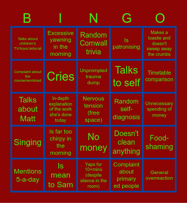 Lauringo Bingo Card