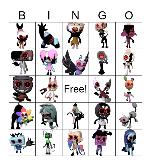 Dandys World Twisteds Bingo Card