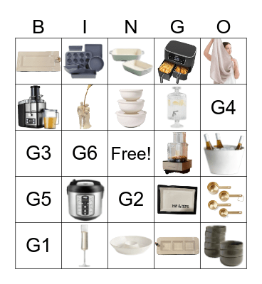 Bridal Shower Bingo Card