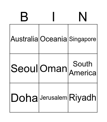 NDC Ladies Meet Bingo Card