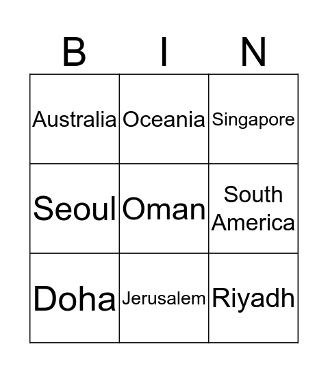 NDC Ladies Meet Bingo Card