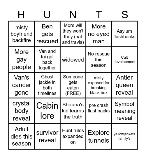 YellowJackets Bingo Card