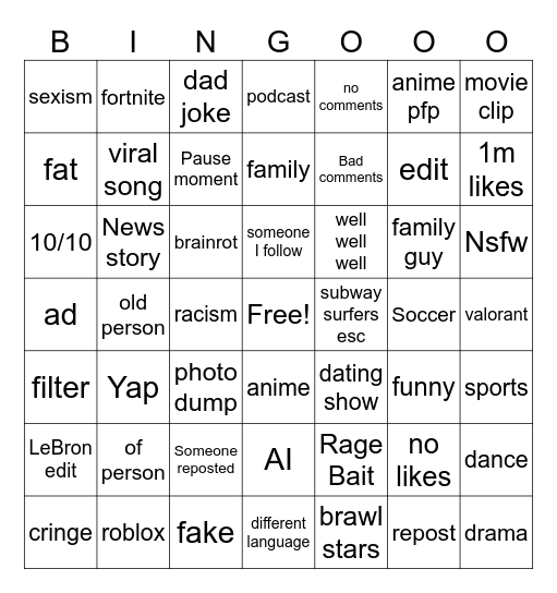 Bingo Card