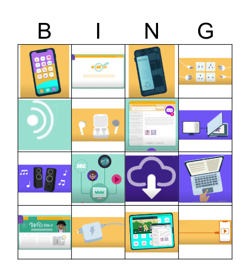 Tecnología Bingo Card