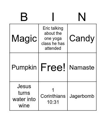 Is Halloween of the Devil?? Bingo Card